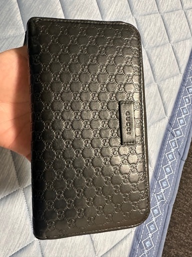 美品GUCCI 長財布　マイクロシマ