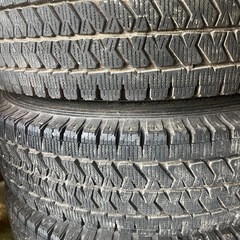 BS VL10 145/80r12 22年製 8部山 4本 ホイール付き スタッドレス 冬 軽トラ 軽バンの画像