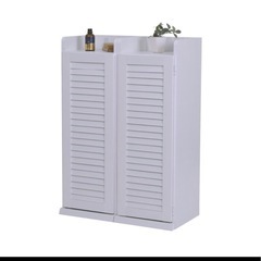 下駄箱 靴箱 スリム ルーバーシューズボックス コンパクト 約 幅30cmの画像