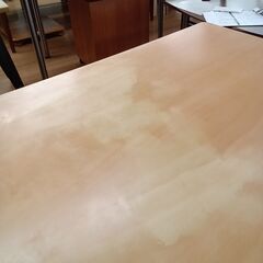 ★リユースのサカイつくば店★TK7488  ダイニングテーブルセット ナチュラル H70×D78×W120 クリーニング済みの画像