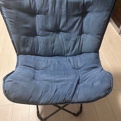 NITORI バタフライチェア 青の画像