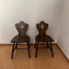 【0円】テーブル、椅子2脚セット譲ります【北区】の画像