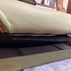 ソファベット　3人掛け クッション2個の画像