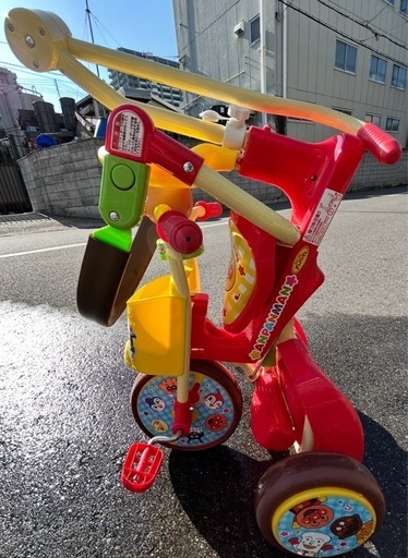 それいけ!アンパンマン　折りたたみ三輪車 オールインワンUP