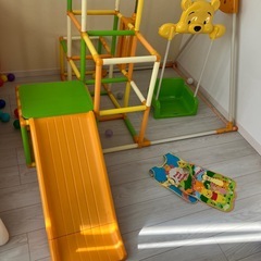 ジャングルジム　すべり台の画像