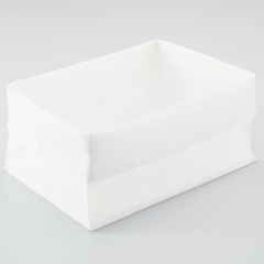 無印良品　高さが変えられる不織布仕切ケース大 収納バッグ 8個セット カゴ 衣装ケースの画像