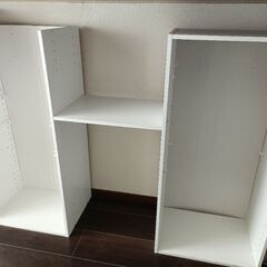 ニトリ カラーボックス2個連結の画像