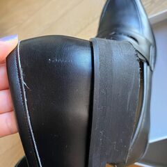 chocolate 黒 ローファー 柔らかい 晴雨兼用 軽い傷ありの画像