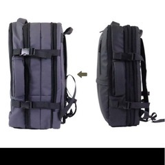 リュック メンズ ビジネス ビジネスリュック キャリーオン 防水 拡張 大容量 バッグパック リュックサック 18インチ PC専用 ポケット付の画像