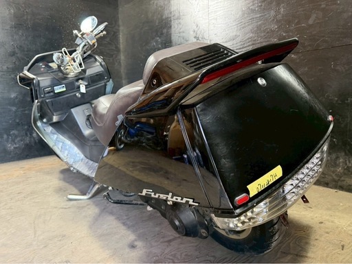 ★支払総額4.5万円★定休日なし！いつでも現車確認可能です！ ホンダ フュージョンSE 黒 MF02 LEDテール！ スポイラー！ アルミステップ！ メッキパーツ！ シート破れなし！