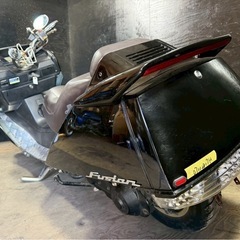 ★支払総額4.5万円★定休日なし！いつでも現車確認可能です！ ホンダ フュージョンSE 黒 MF02 LEDテール！ スポイラー！ アルミステップ！ メッキパーツ！ シート破れなし！の画像