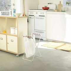 山崎実業 plate レジ袋スタンド ゴミ袋かけ (レッド)の画像