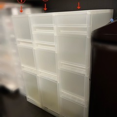 【無印良品】ポリプロピレン ストッカー＆収納ケース セットの画像