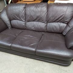 本革製　3人掛けソファー　売ります！の画像