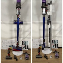 ダイソン ⑯ SV14V11 fluffy 美品純正スタンド収納　２タイプヘッドから選択式　美品充電ストレートパイプ　補強型トリガー装着　パーツセットの画像