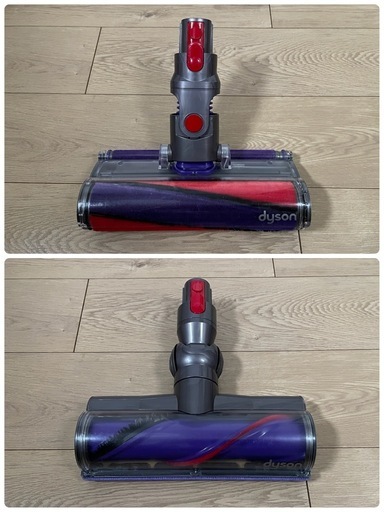 ダイソン ⑯ SV14V11 fluffy 美品純正スタンド収納　２タイプヘッドから選択式　美品充電ストレートパイプ　補強型トリガー装