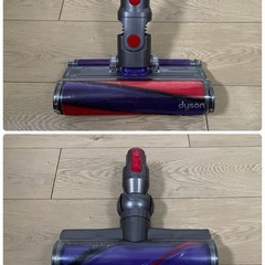 ダイソン ⑯ SV14V11 fluffy 美品純正スタンド収納　２タイプヘッドから選択式　美品充電ストレートパイプ　補強型トリガー装着　パーツセットの画像