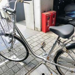 26インチ3段変速自転車ママチャリの画像