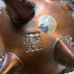 開運 龍 龍神 九龍香炉 銅製　　龍玉 中国  の画像