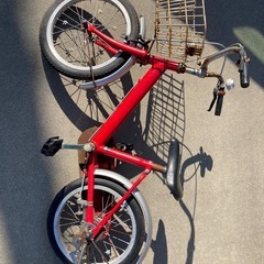 子供用自転車16インチ　補助輪有りの画像