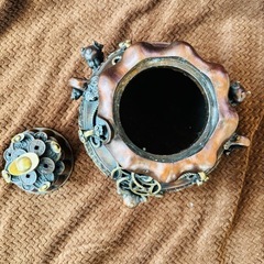 中国 香炉 (大) 銅製　真鍮の画像