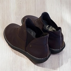 Acho 本革ショートブーツ 23cm 日本製 チョコブラウンの画像