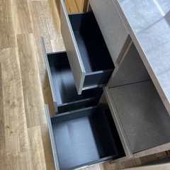 キッチンカウンター ステンレス天板グレー のご紹介です！  の画像