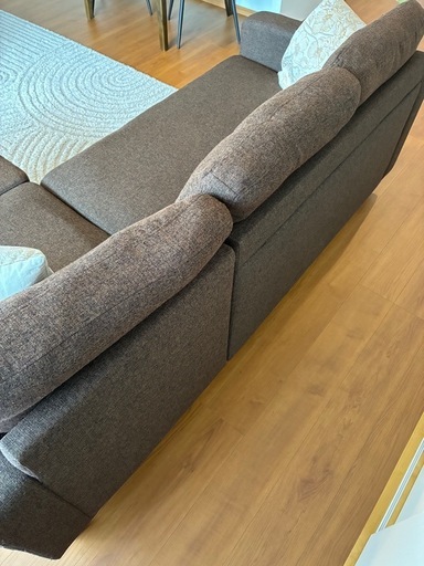 山善(YAMAZEN) カウチソファ ソファカバー、クッション付き