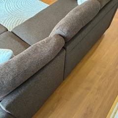 山善(YAMAZEN) カウチソファ ソファカバー、クッション付きの画像