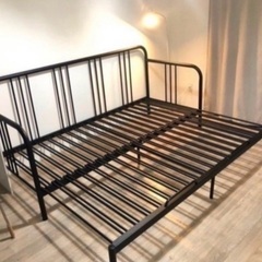 IKEA ベッドフレーム黒 fyresdal フィーレスダル デイベッドの画像