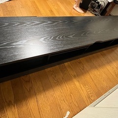 【 無料 】 テレビボード 木目 ブラックの画像