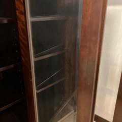 アンティーク　棚　本棚　ショーケースの画像