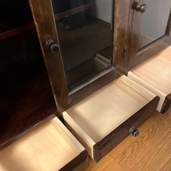 アンティーク　棚　本棚　ショーケースの画像