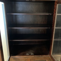 アンティーク　棚　本棚　ショーケースの画像