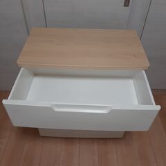 (家具)　ウッドトップチェスト 4段 タンス 収納の画像