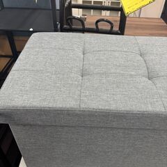 【ジモティー割あり】【ジャングル守口店】スツール　収納ボックス　椅子　グレーの画像