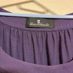 訳あり　blanc et blanche ブランエブランシュ　マタニティワンピース　七分袖の画像