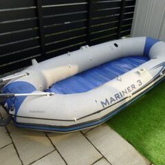 ★USED★インテックス★Intex Mariner 3★ゴムボート＋エレキモーター★セット★オマケつき★の画像