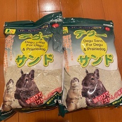 テグーの餌と砂の画像