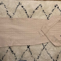 ラグナムーン POLO ベージュ ケーブルニット ワンピースの画像