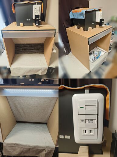 自作塗装ブースセット 自作塗装ブース+周辺用品・充電式エアブラシ (Koshimizu) 柏のその他の