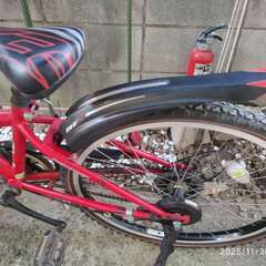 24インチ☆6段変速マウンテンバイク☆お子様ロードバイク☆赤の画像