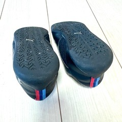 BMW×プーマ　コラボ革スニーカー　19cmブラックの画像