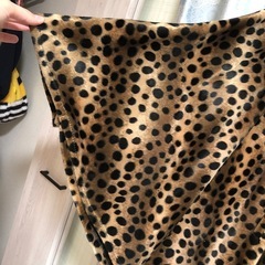 豹柄ポンチョ型コート未使用に近いの画像