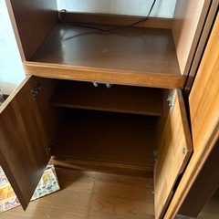 G1130 レンジボード　食器棚　天然木　の画像