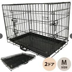 小型犬用ペットケージ　Mサイズ（ 折りたたみ可能）の画像