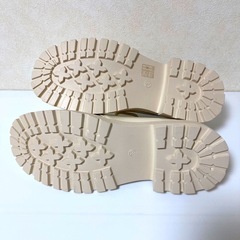 ★新品★ 厚底オックスフォードシューズ　アイボリー　イギリス風　メリージェーンフラット　レースアップの画像