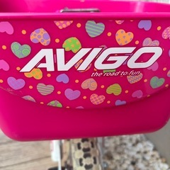 自転車　女の子　12インチ　推し棒　補助輪の画像