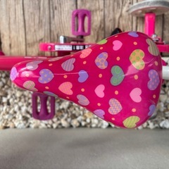 自転車　女の子　12インチ　推し棒　補助輪の画像