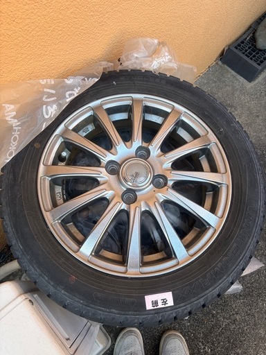 問い合わせ多すぎて値上げしましたのでそれでもいい方追いメッセお願いします。　22年製　14インチスタッドレスアルミセット